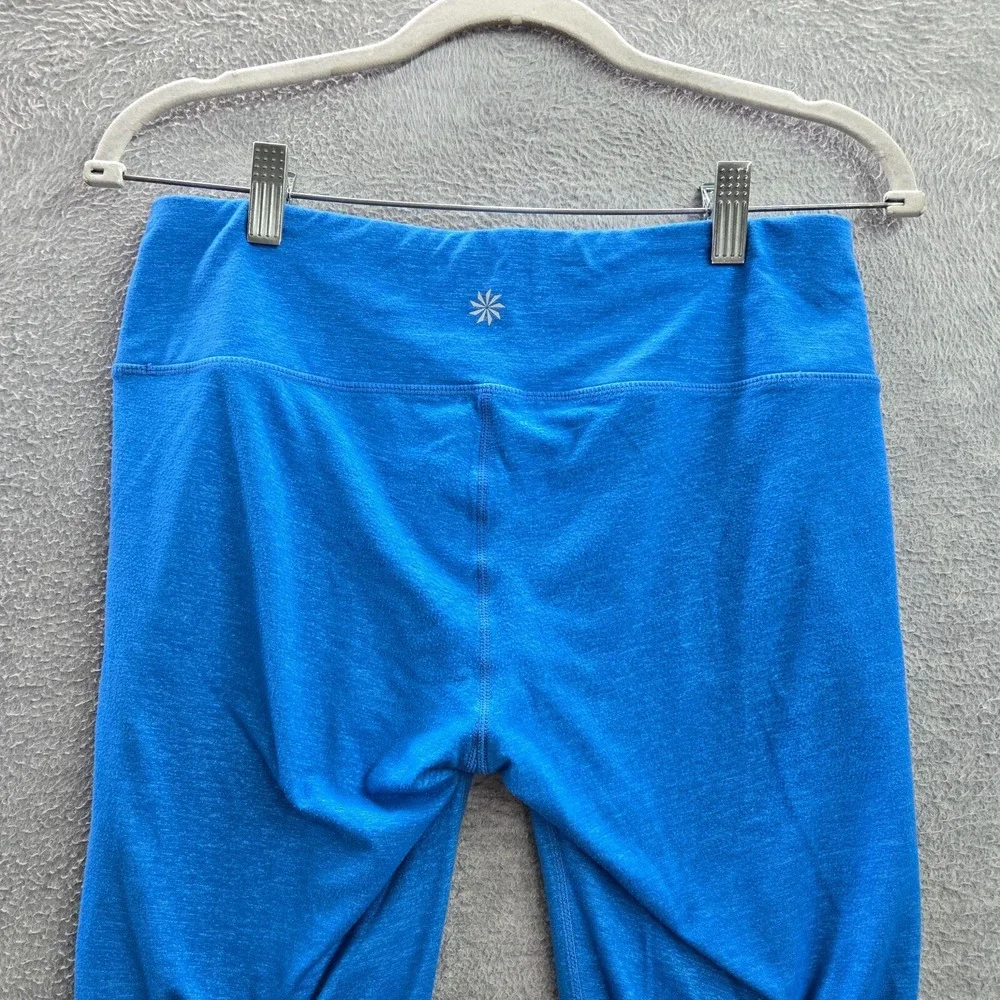 Athleta Women Activewear Pants Medium Blue Leggings Mid Rise 26‎ in Inseam